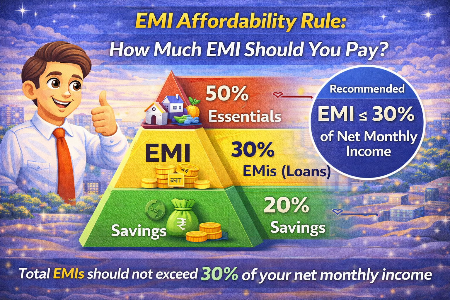 EMI Affordability Rule: How Much EMI Should You Pay? 